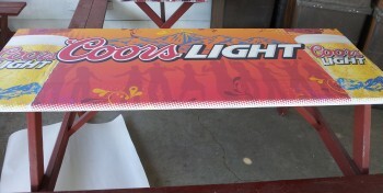 Printing and applying graphics to tabletops