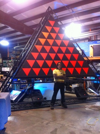 Inkjet printing on canvas for a music festival