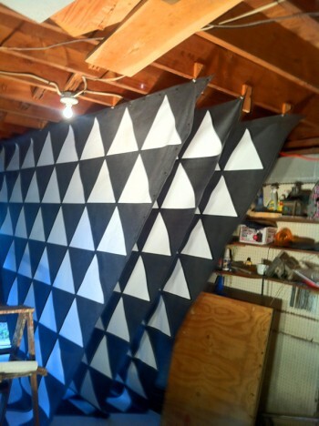 Coating and finishing canvas